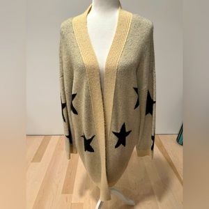 Blank NYC star cardigan.  Size Large.